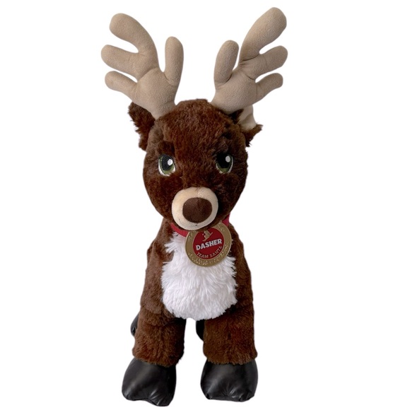 Build A Bear Christmas Reindeer Dasher Plush 2014 BAB Collection Stuffed Animal - Picture 1 of 9